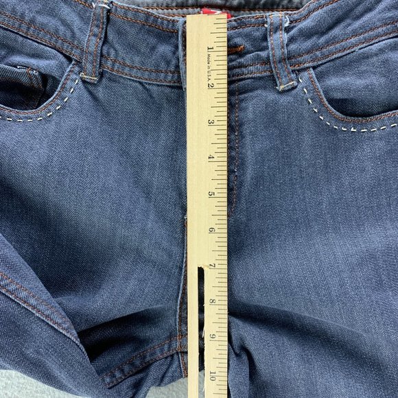 **SOLD**Y2K Tristan Womens Jeans 4 x 30.5 Wide Leg Mid Rise Thick Stitching - Picture 8 of 12